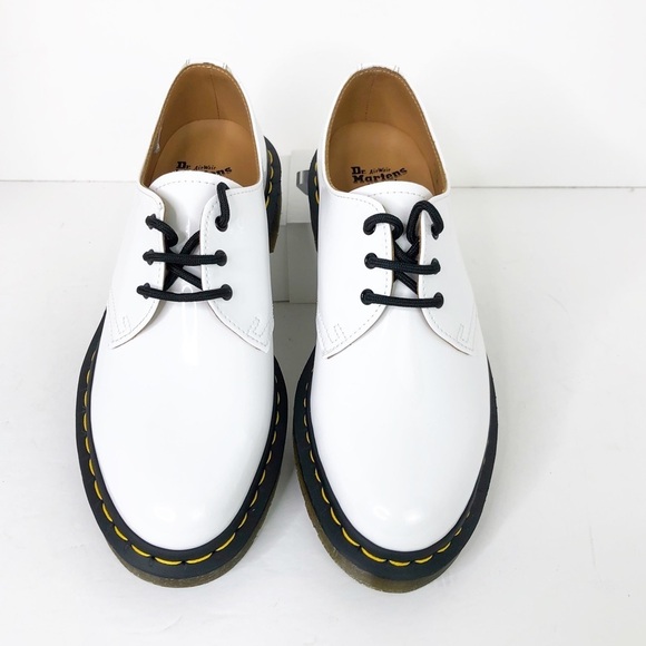 Dr Martens white patent oxfords 26754 unisex - Picture 3 of 13
